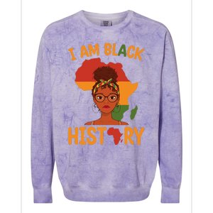 I Am Black History Mother's Day Juneteenth Independence Day Colorblast Crewneck Sweatshirt