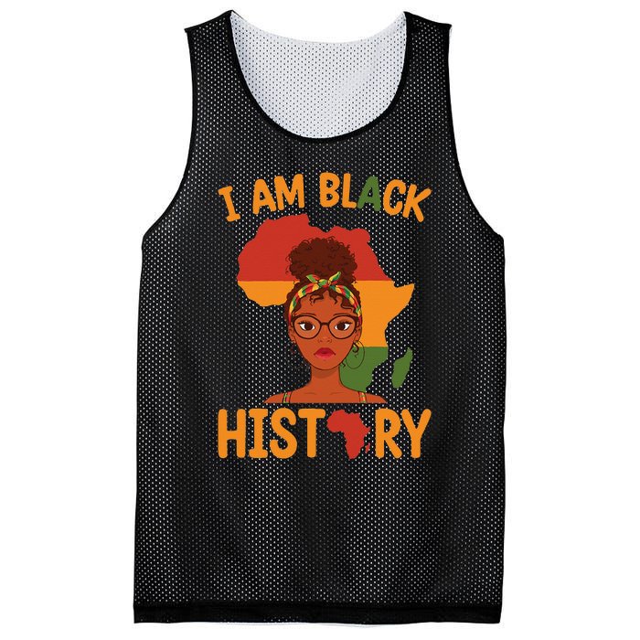 I Am Black History Mother's Day Juneteenth Independence Day Mesh Reversible Basketball Jersey Tank