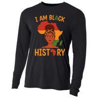 I Am Black History Mother's Day Juneteenth Independence Day Cooling Performance Long Sleeve Crew