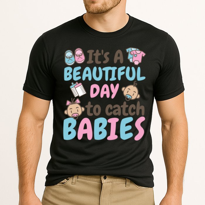 Its A Beautiful Day To Catch Ld Delivery Nurse Cool Gift Cooling Performance Crew T-Shirt