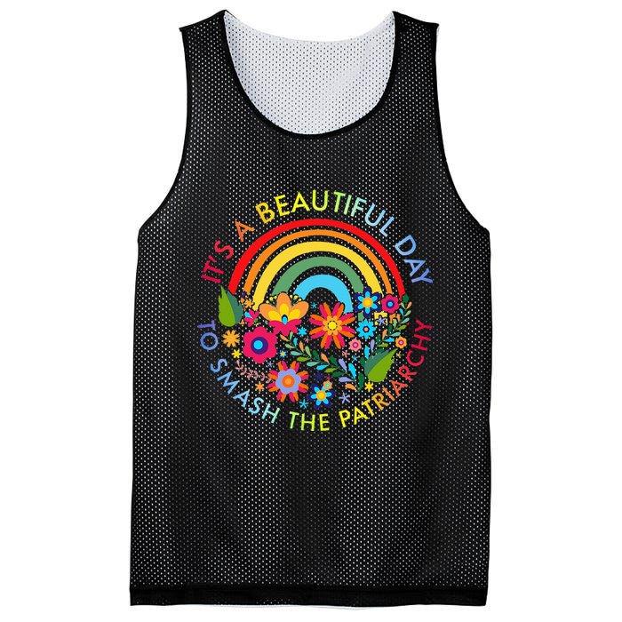 Its A Beautiful Day To Smash The Patriarchy Feminist Mesh Reversible Basketball Jersey Tank