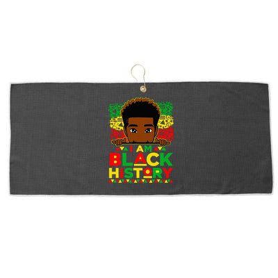 I Am Black History Month African American Large Microfiber Waffle Golf Towel