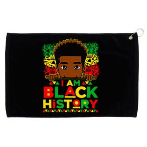 I Am Black History Month African American Grommeted Golf Towel