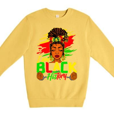 I Am Black History Month African American Juneteenth Gift Premium Crewneck Sweatshirt