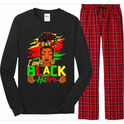 I Am Black History Month African American Juneteenth Gift Long Sleeve Pajama Set