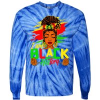 I Am Black History Month African American Juneteenth Gift Tie-Dye Long Sleeve Shirt