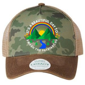 It's A Beautiful Day To Smash The Patriarchy Legacy Tie Dye Trucker Hat