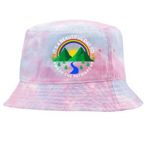 It's A Beautiful Day To Smash The Patriarchy Tie-Dyed Bucket Hat