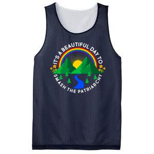 It's A Beautiful Day To Smash The Patriarchy Mesh Reversible Basketball Jersey Tank