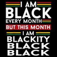 I Am Black Every Month Juneteenth Blackity Flat Bill Trucker Hat