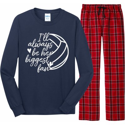 I'll Always Be Her Biggest Fan Volleyball Long Sleeve Pajama Set