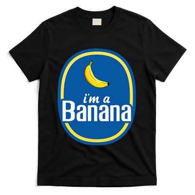 I'm A Banana Costume Halloween Fruit Sticker Yellow Funny T-Shirt