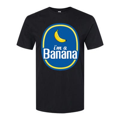 I'm A Banana Costume Halloween Fruit Sticker Yellow Funny Softstyle® CVC T-Shirt