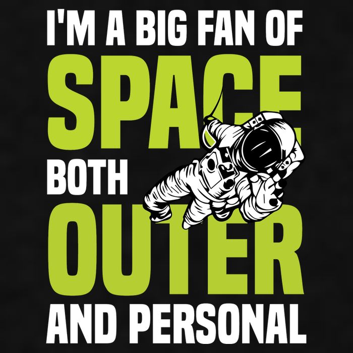 I'm A Big Fan Of Space Both Outer And Personal Ladies PosiCharge Tri-Blend Wicking Tank