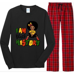 I Am Black History Month Black Melanin Gift Long Sleeve Pajama Set