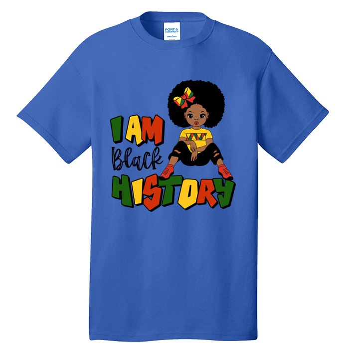 I Am Black History Month Black Melanin Gift Tall T-Shirt