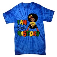 I Am Black History Month Black Melanin Gift Tie-Dye T-Shirt