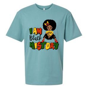 I Am Black History Month Black Melanin Gift Sueded Cloud Jersey T-Shirt