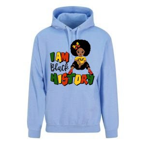 I Am Black History Month Black Melanin Gift Unisex Surf Hoodie