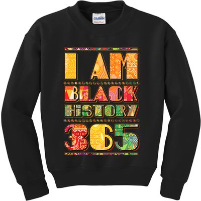 I Am Black History 365 Kids Sweatshirt