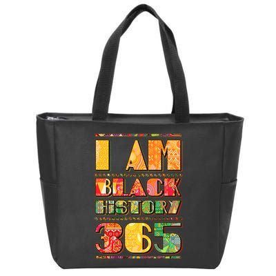 I Am Black History 365 Zip Tote Bag