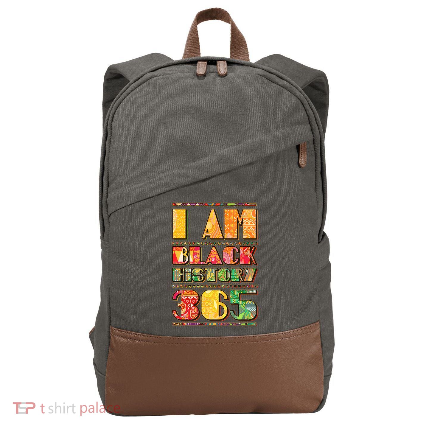 I Am Black History 365 Cotton Canvas Backpack