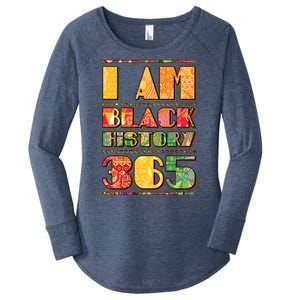 I Am Black History 365 Women's Perfect Tri Tunic Long Sleeve Shirt