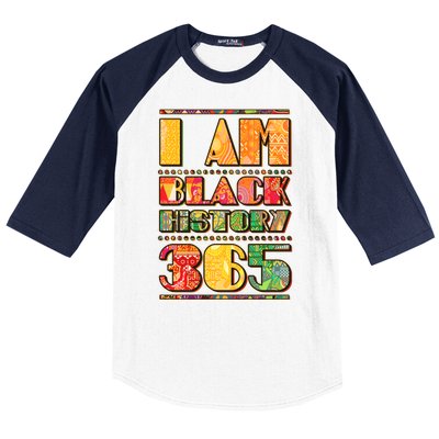 I Am Black History 365 Baseball Sleeve Shirt