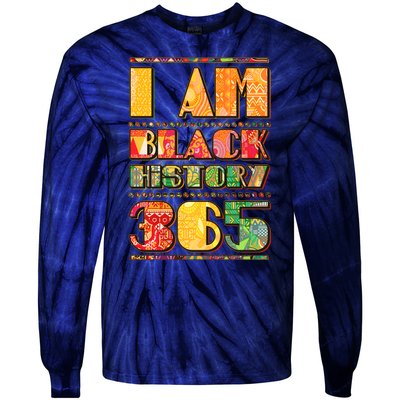 I Am Black History 365 Tie-Dye Long Sleeve Shirt