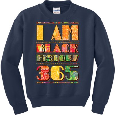 I Am Black History 365 Kids Sweatshirt