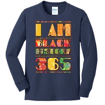 I Am Black History 365 Kids Long Sleeve Shirt