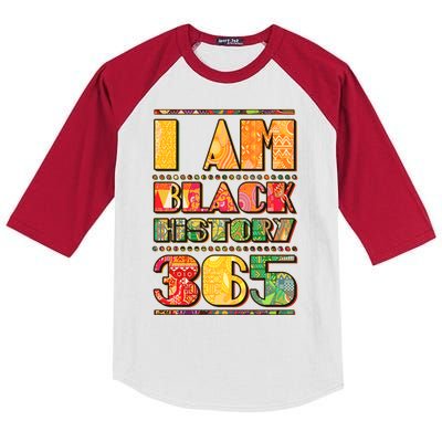 I Am Black History 365 Kids Colorblock Raglan Jersey