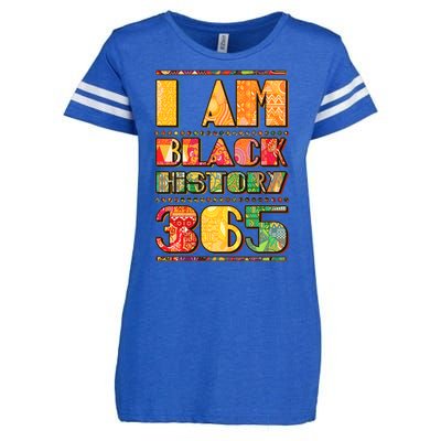 I Am Black History 365 Enza Ladies Jersey Football T-Shirt