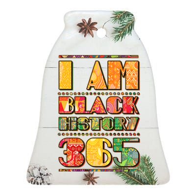 I Am Black History 365 Ceramic Bell Ornament