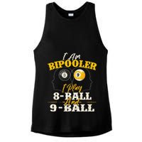 I Am Bipooler Snooker Game Billiards Lover Pool Player Ladies PosiCharge Tri-Blend Wicking Tank