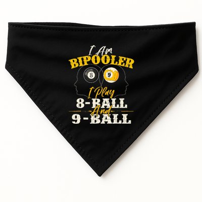 I Am Bipooler Snooker Game Billiards Lover Pool Player USA-Made Doggie Bandana