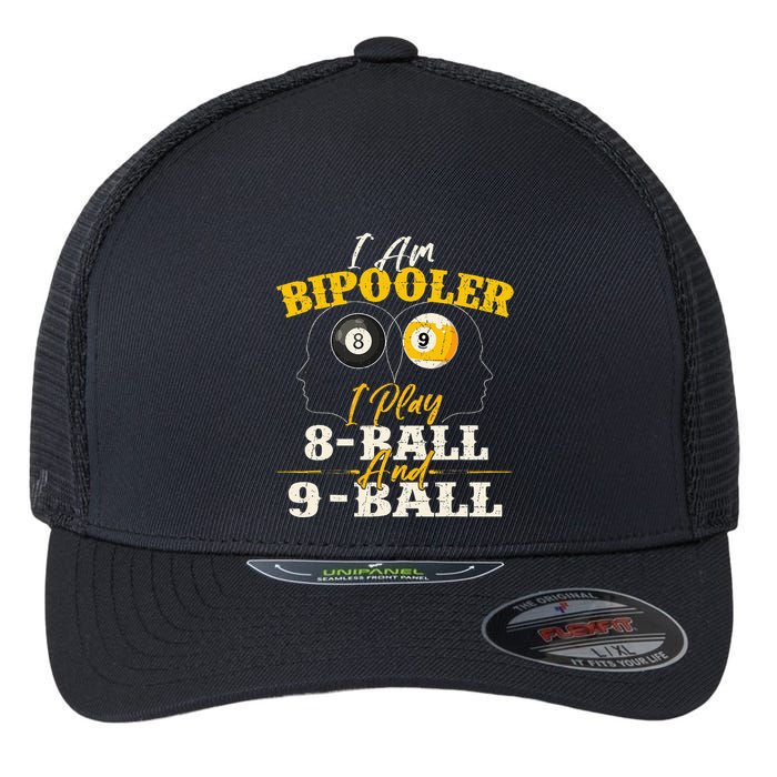 I Am Bipooler Snooker Game Billiards Lover Pool Player Flexfit Unipanel Trucker Cap