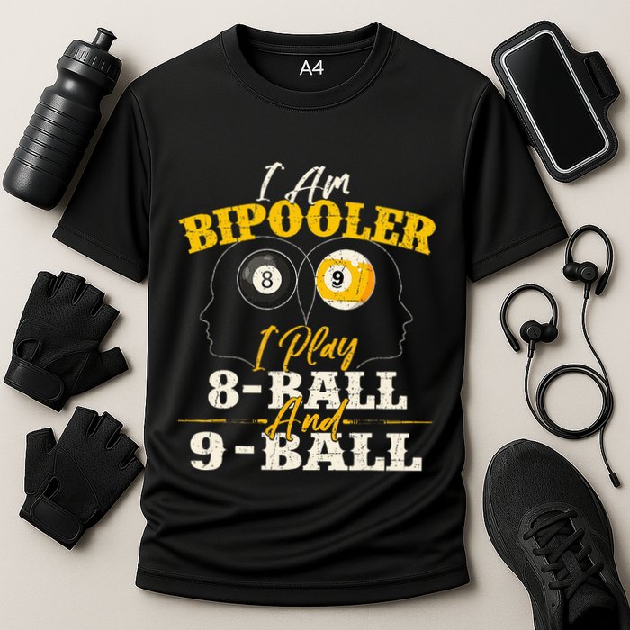I Am Bipooler Snooker Game Billiards Lover Pool Player Performance Shirt