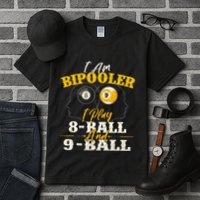 I Am Bipooler Snooker Game Billiards Lover Pool Player Tall T-Shirt