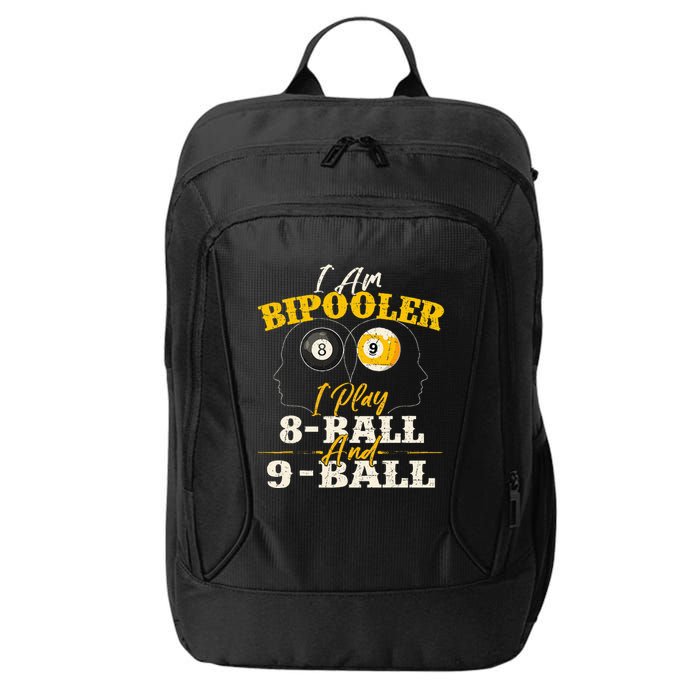 I Am Bipooler Snooker Game Billiards Lover Pool Player City Backpack