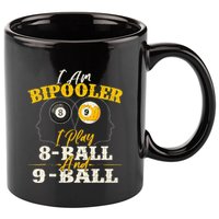I Am Bipooler Snooker Game Billiards Lover Pool Player 11oz C Handle Ceramic Mug