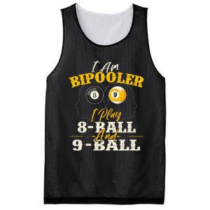 I Am Bipooler Snooker Game Billiards Lover Pool Player Mesh Reversible Basketball Jersey Tank