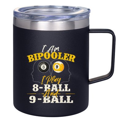 I Am Bipooler Snooker Game Billiards Lover Pool Player 12oz Stainless Steel Coffee Mug