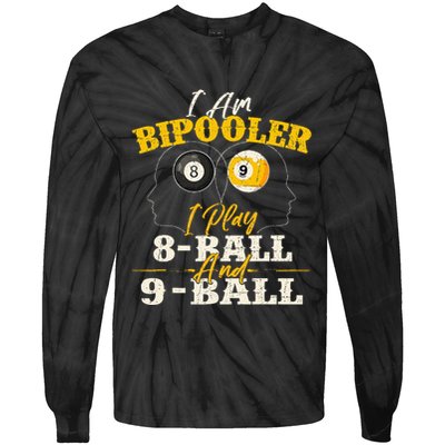 I Am Bipooler Snooker Game Billiards Lover Pool Player Tie-Dye Long Sleeve Shirt