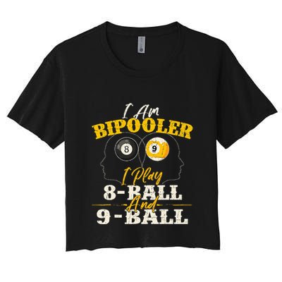 I Am Bipooler Snooker Game Billiards Lover Pool Player Crop Top