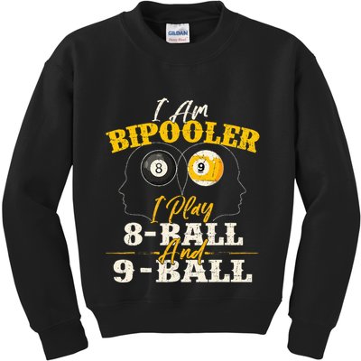 I Am Bipooler Snooker Game Billiards Lover Pool Player Kids Sweatshirt