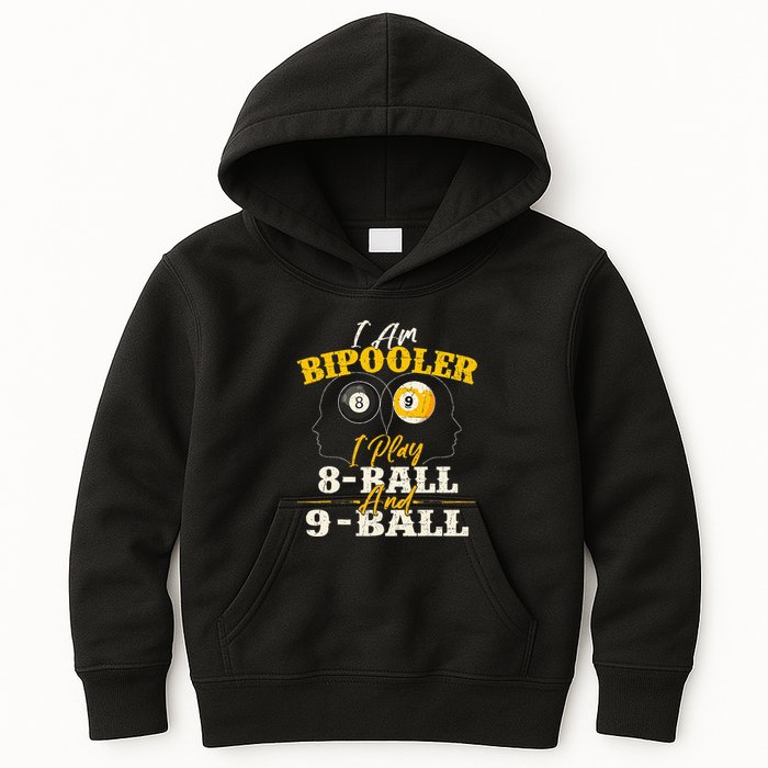 I Am Bipooler Snooker Game Billiards Lover Pool Player Kids Hoodie