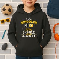 I Am Bipooler Snooker Game Billiards Lover Pool Player Kids Hoodie