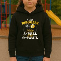 I Am Bipooler Snooker Game Billiards Lover Pool Player Kids Hoodie