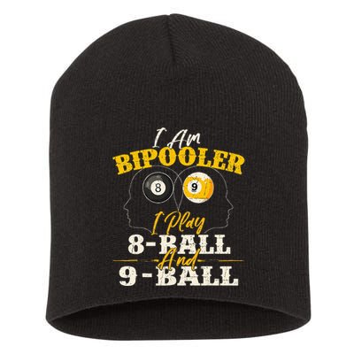 I Am Bipooler Snooker Game Billiards Lover Pool Player Short Acrylic Beanie